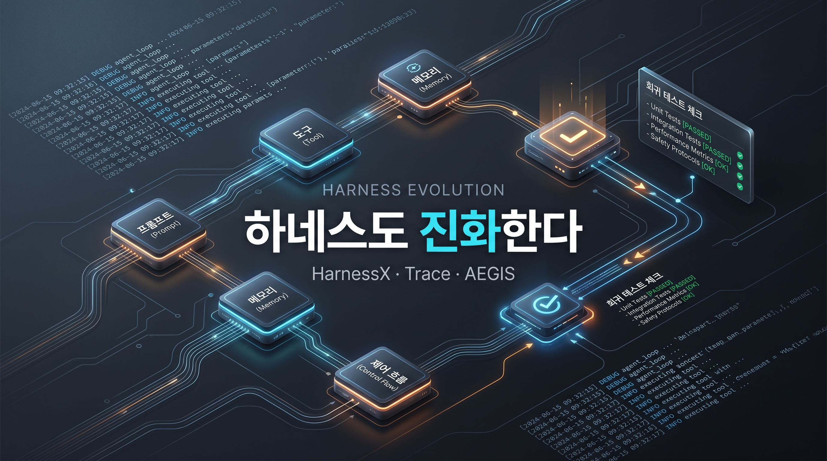 HarnessX AI 에이전트 하네스 진화 대표 이미지