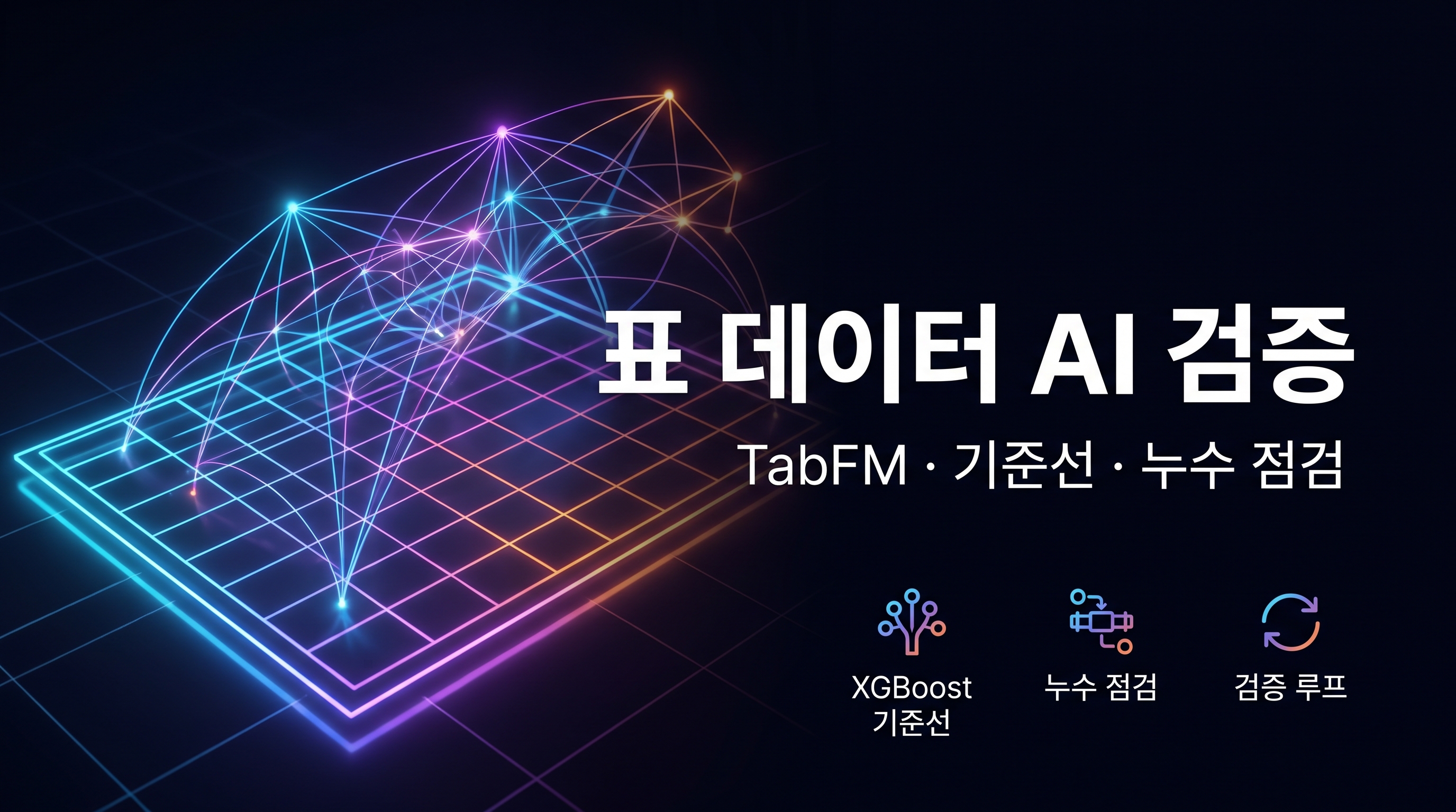 Google TabFM 표 데이터 AI 검증 루프 대표 이미지
