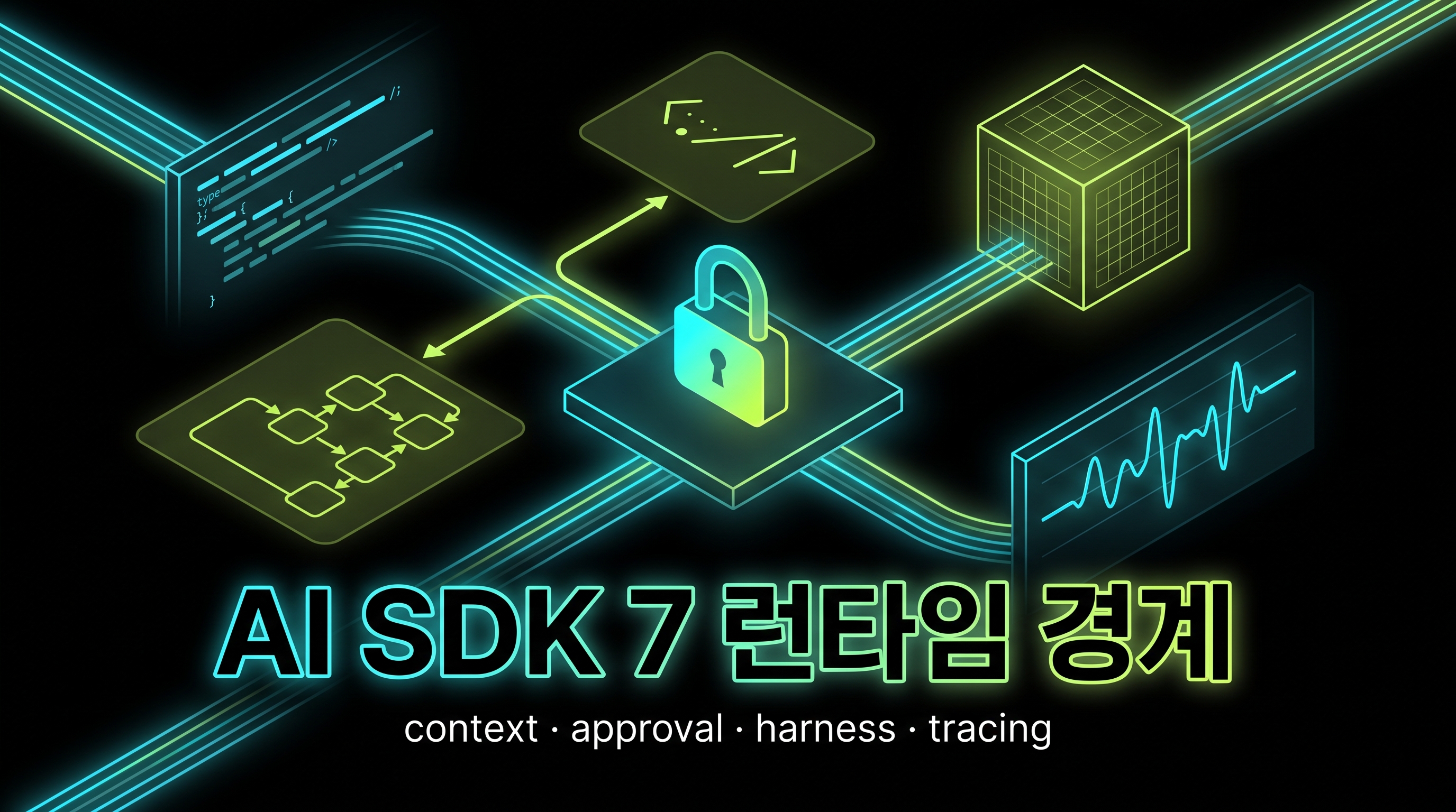 Vercel AI SDK 7 런타임 컨텍스트 승인 하네스 경계 대표 이미지